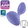 Satisfyer Plug vibrant connecté Sweet Seal Satisfyer 7 x 3.5cm Lilas